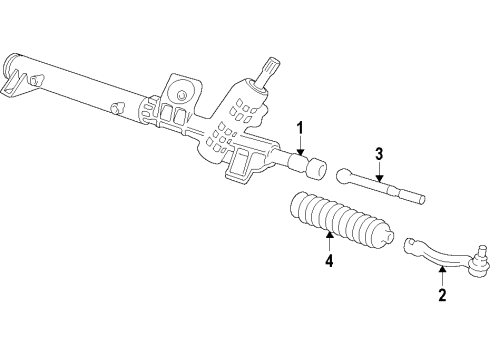 2013 Ford Edge P/S Pump & Hoses, Steering Gear & Linkage Diagram