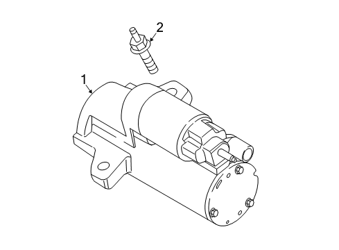 2017 Lincoln MKZ Starter Diagram for F2GZ-11002-A