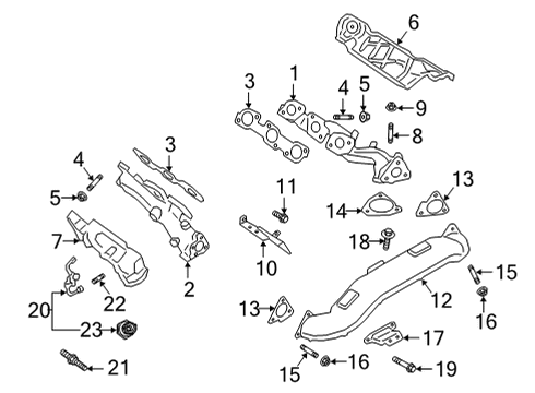 2021 Ford F-150 Exhaust Manifold, Passenger Side Diagram for ML3Z-9430-A