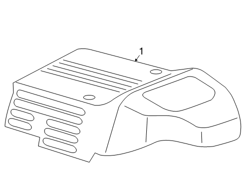 2004 Lincoln LS Cover Assembly Diagram for 3W4Z-6A949-AA