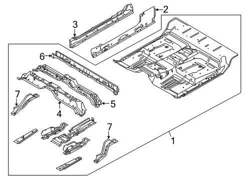 2014 Ford F-150 Floor Diagram 3 - Thumbnail