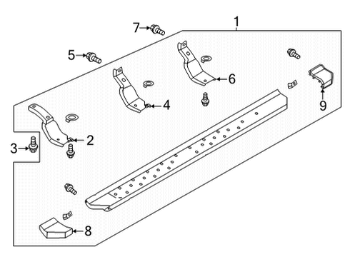 2021 Ford Bronco Running Board Diagram 5 - Thumbnail