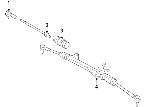 2011 Mercury Mariner Steering Column & Wheel, Steering Gear & Linkage Diagram 6 - Thumbnail