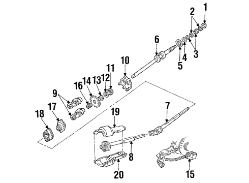 1998 Mercury Grand Marquis Shaft & Internal Components Diagram 1 - Thumbnail