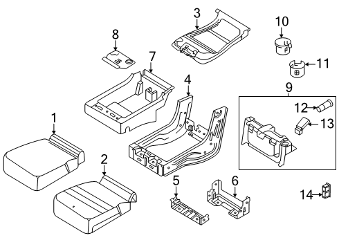 2020 Ford F-150 Front Seat Components Diagram 4 - Thumbnail