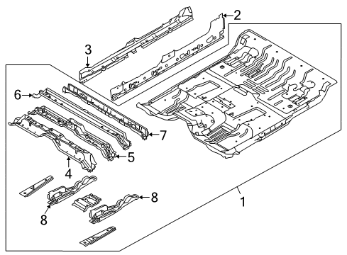 2014 Ford F-150 Floor Diagram 1 - Thumbnail
