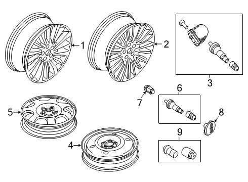 2021 Lincoln Nautilus Wheels Diagram