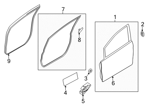 2019 Ford Fiesta Front Door Diagram