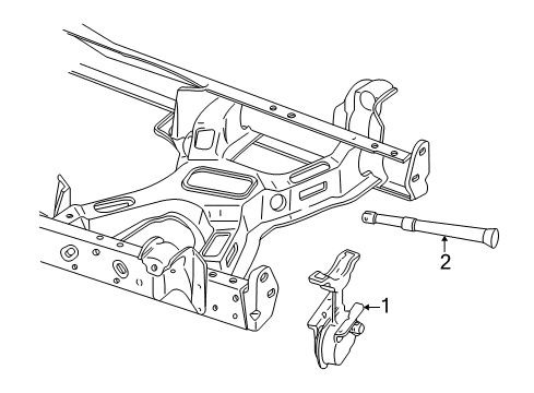2000 Ford Expedition Carrier & Components - Spare Tire Diagram