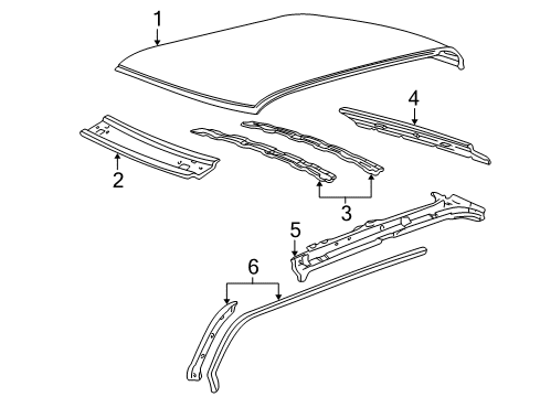 2002 Ford Explorer Sport Trac Weatherstrip, Passenger Side Diagram for 1L5Z-3551822-AAA
