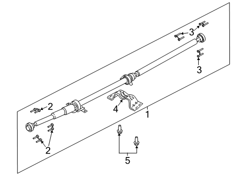 2021 Lincoln Nautilus Drive Shaft - Rear Diagram