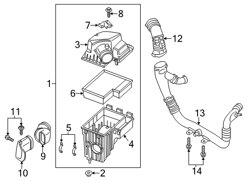 2023 Ford Transit-150 Air Intake Diagram