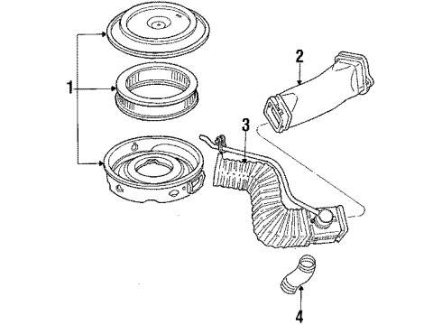 1985 Ford Bronco Air Inlet Diagram 3 - Thumbnail