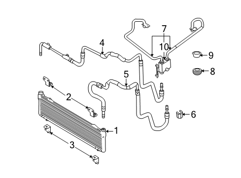 2009 Lincoln MKX Trans Oil Cooler Diagram