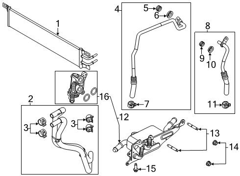 2021 Lincoln Corsair Trans Oil Cooler Diagram