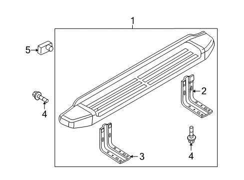 2010 Ford F-350 Super Duty Running Board Diagram 6 - Thumbnail