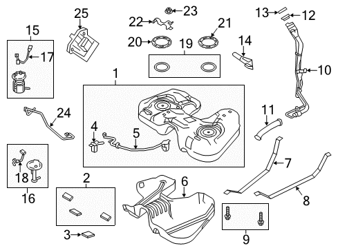 2015 Ford Police Interceptor Sedan Fuel Supply Diagram
