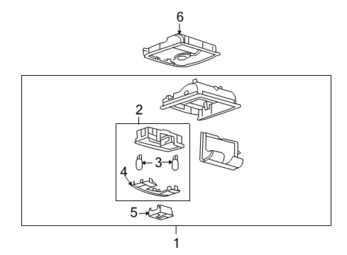 2009 Lincoln MKX Overhead Console Diagram