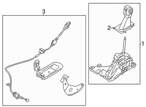 2021 Ford Bronco Gear Shift Control - AT Diagram