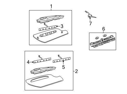 2006 Lincoln Town Car Warning Buzzer Diagram for 6W1Z-15K864-AB