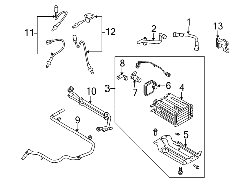 2012 Ford E-350 Super Duty Emission Components Diagram