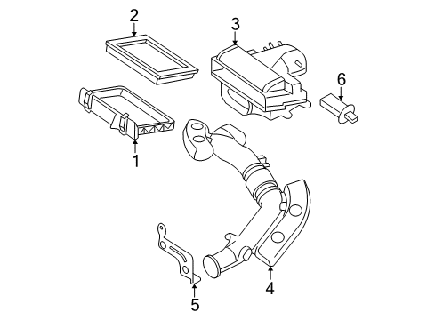 2006 Ford F-250 Super Duty Air Intake Diagram