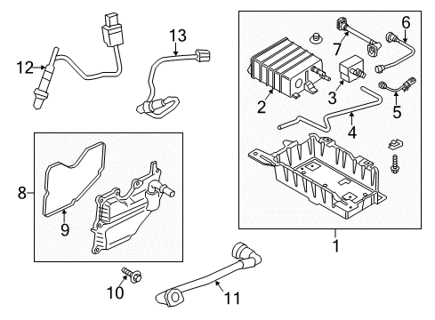 2016 Ford Mustang Vent Hose Diagram for FR3Z-6A664-A