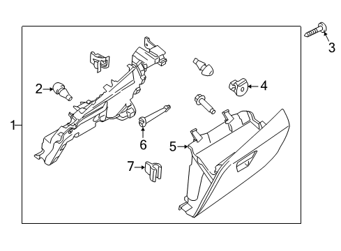 2017 Ford Transit-150 Glove Box Diagram