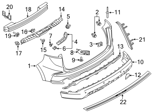 2020 Ford Edge Lower Cover, Rear Diagram for KT4Z-17K835-A