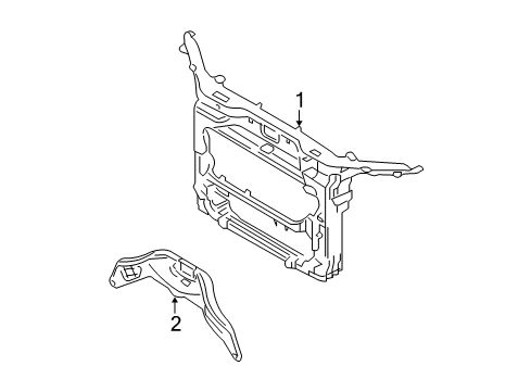 2010 Ford Edge Radiator Support Diagram