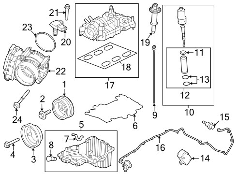 2022 Ford Bronco Engine Parts & Mounts, Timing, Lubrication System Diagram 2 - Thumbnail