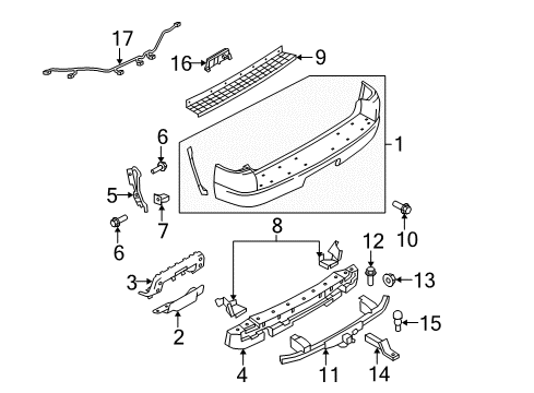 2010 Ford Explorer Rear Bumper Diagram