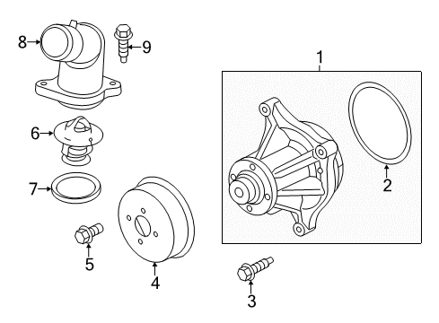 2013 Ford F-150 Water Pump Diagram