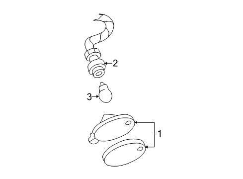 2000 Mercury Sable Side Marker Lamps Diagram