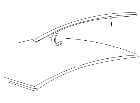 2012 Ford Escape Exterior Trim - Roof Diagram