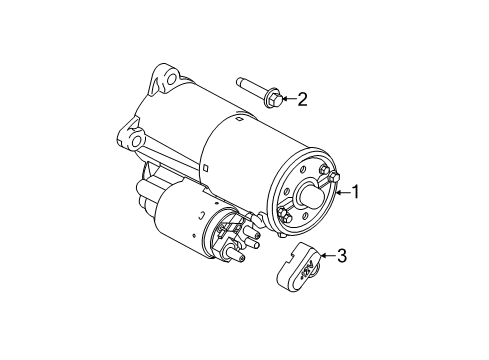 2014 Ford Mustang Starter Diagram for BR3Z-11002-B