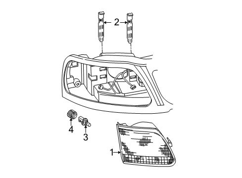 2004 Ford F-150 Heritage Bulbs Diagram