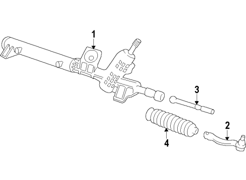 2013 Ford Fiesta Steering Column & Wheel, Steering Gear & Linkage Diagram 4 - Thumbnail