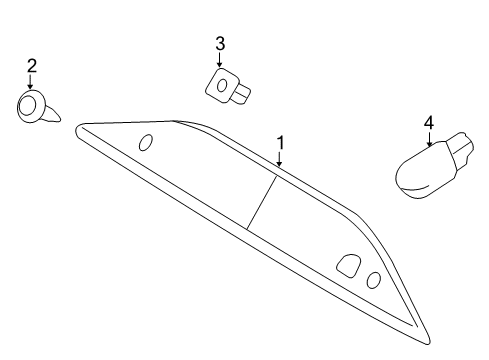 2009 Ford Taurus X High Mount Lamps Diagram