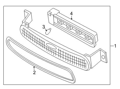 2003 Ford Focus High Mount Lamps Diagram