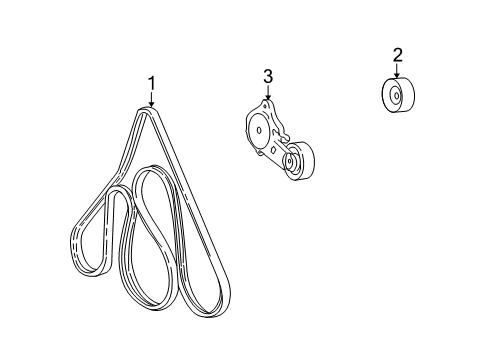 2006 Ford Crown Victoria Belts & Pulleys Diagram