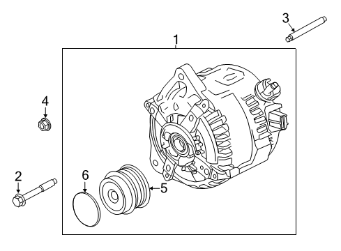 2015 Ford Mustang Alternator Diagram for GR3Z-10346-H