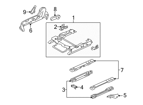 2010 Mercury Milan Tracks & Components Diagram 2 - Thumbnail
