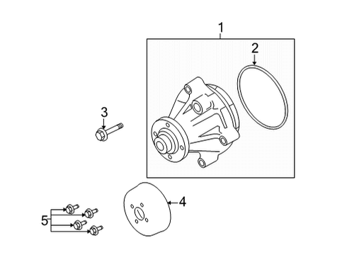 2016 Ford E-350 Super Duty Water Pump Diagram