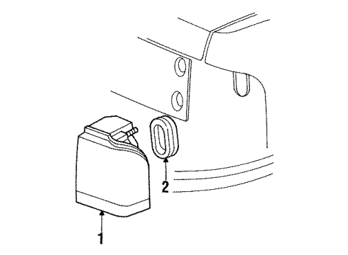1994 Mercury Cougar Tail Lamps Diagram