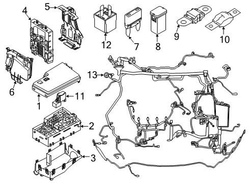 2012 Ford Focus Controls  Diagram 2 - Thumbnail
