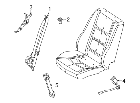 2010 Ford Flex Front Seat Belts Diagram