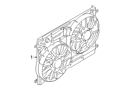 2019 Ford Escape Cooling System, Radiator, Water Pump, Cooling Fan Diagram 1 - Thumbnail