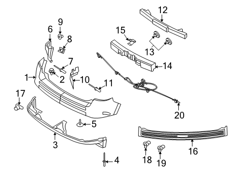 2010 Ford Edge Rear Bumper Diagram