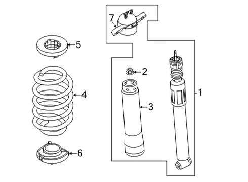 2023 Ford Maverick Spring Insulator, Rear Lower Driver Side Diagram for NZ6Z-8321-C